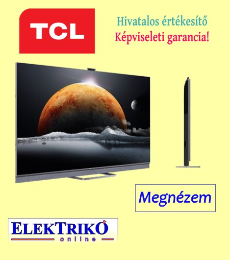 TCL 55C825 55" MiniLED QLED 4K Android Smart TV Onkyo hangrendszerrel